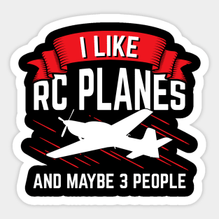 RC Plane Remote Radio Control Controlled Gift Sticker